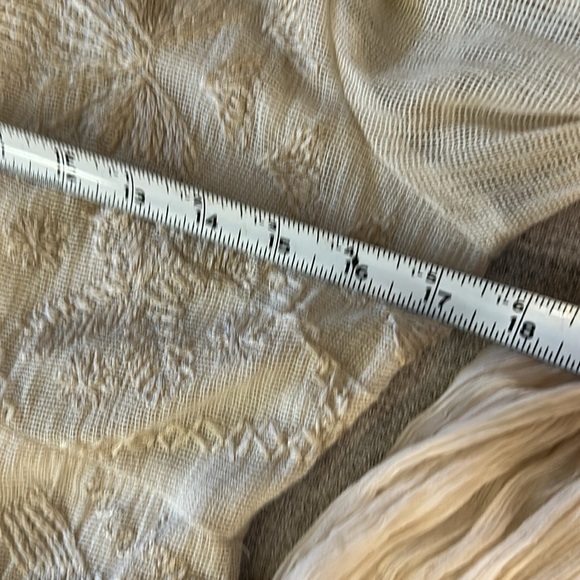 FREE PEOPLE CLEO TONAL EMBROIDERED SHEER LONG SLEEVE TEA DRESS SIZE 2 - Picture 12 of 14